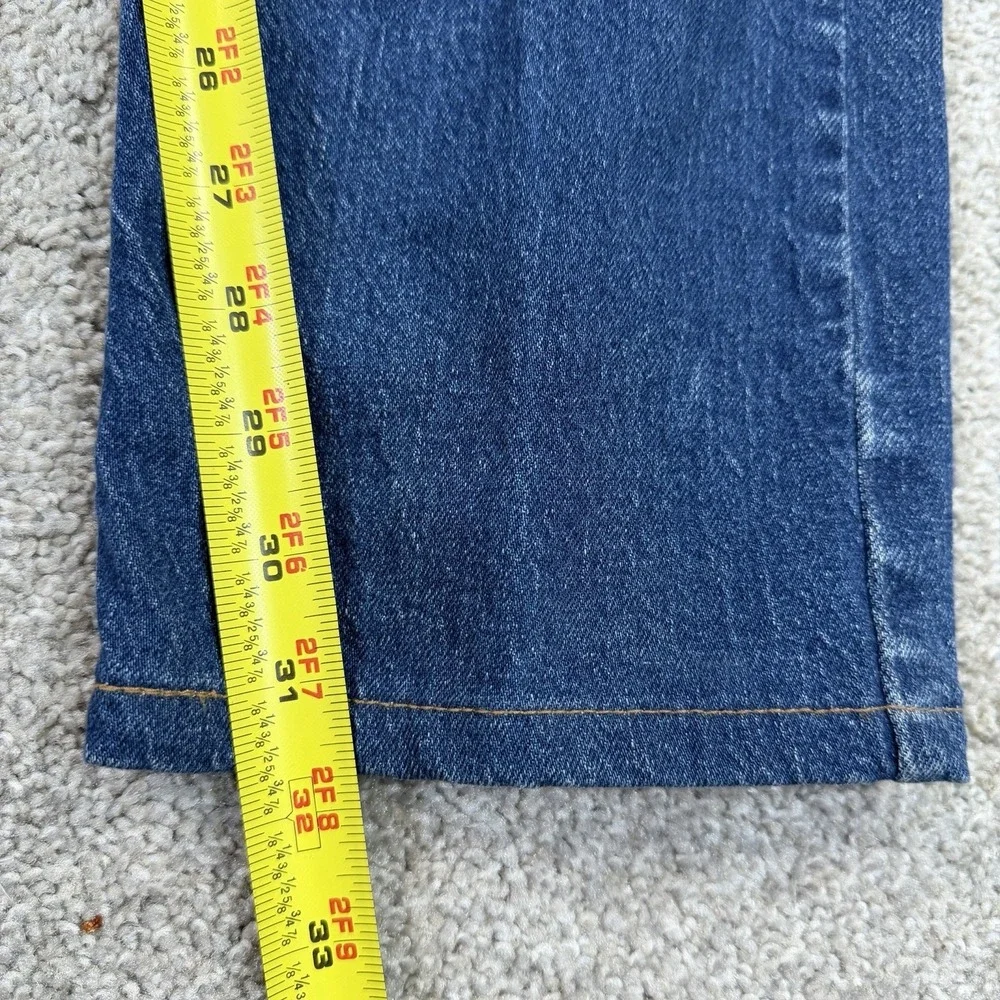 Levi's Mens 505 Jeans 34x34 Straight Leg Blue Medium Wash Denim Classic Everyday - Picture 5 of 9